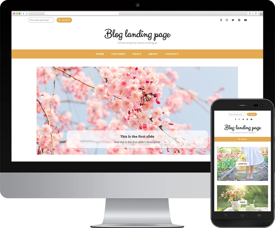 Blog Design Portfolio Project